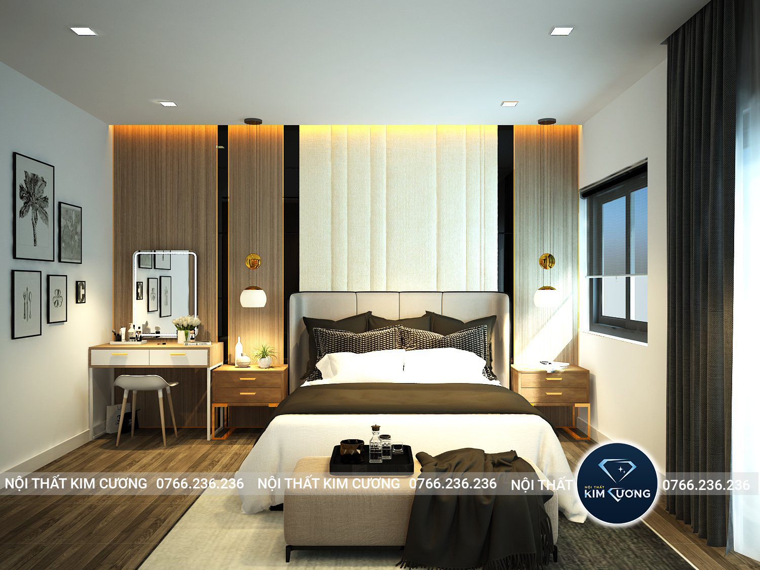 Mẫu thiết kế phòng ngủ hiện đại với Giường Opera Bed – 01 – Nội ...